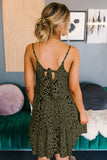 Tiered Leopard Babydoll Dress