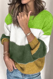 Pullover Colorblock Winter Sweater