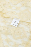 Beige Mock Neck Lace Blouse