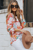 color Palettes Floral Print Blouse