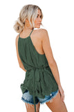 Polka Dot Pleated Tie Top