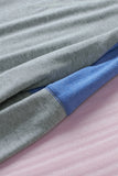 Khaki Color Block Raglan Sleeve Top