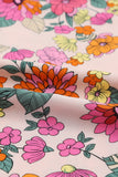 Water Painting Flowers Sexy Off Shoulder Top