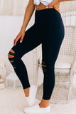 Cut-out Skinny High Waist Leggings