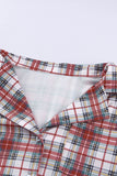 Plaid Long Sleeve Christmas Pajama Set