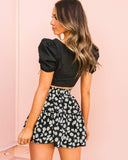 Ruffle Skirt Floral Print Skirt