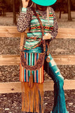 Western Aztec Patchwork Top