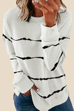 Tie-dye Stripes Black Sweatshirt