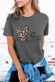 Be Kind Heart Print O-Neck T-shirt