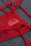 Sexy Lace Bralette Set with Garter Belts