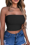 Strapless Tube Crop Top