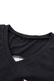 Printed Splicing T-Shirt