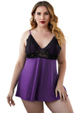 Lace See-through Plus Size Chemise