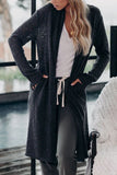 Slouchy Pocketed Knit Longline Cardigan