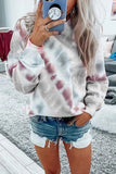Casual Tie-dye Round Neck Sweatshirt