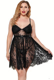 Valentine Shade Bra Sheer Floral Lace Plus Size Babydoll