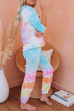 Multicolor Utopia Tie Dye Hoodie Joggers Loungewear