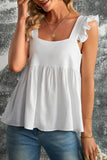 Flutter Shoulder Babydoll Top