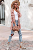 Plush Button Down Pocketed Shirt Jacket