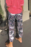 Elastic Waist Neon Camo Joggers