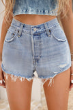 Hole Denim Shorts
