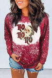 Ho Ho Ho Father Christmas Bleached Print Sweatshirt