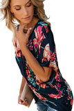 Amaryllis Floral Twist Top