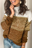 Colorblock Knit Pullover Sweater