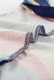 Crew Neck Colorblock Stripes Tank Top