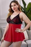 Lace See-through Plus Size Chemise
