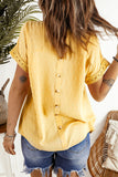 Swiss Dot Lace Splicing Short Sleeve Top