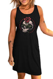 Moon Phases Forest Aesthetic Print Tank Dress