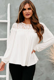 Lace Detail Long Sleeve Top