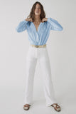 Lace Crochet Button-up Long Sleeve Shirt
