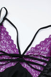Lace Spice Satin Babydoll with Slit