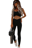 Wrap Crop Top and Leggings Sportswear