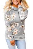 Floral Hoodie with Kangaroo Pocket