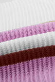 Color-lump Patchwork Sweater