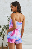 Tie Dye Strapless Romper