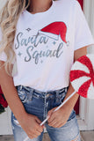 Gradient Snowflake Graphic Print Short Sleeve T Shirt