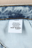 Light Washed Straight Leg Ankle Jeans