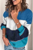 Pullover Colorblock Winter Sweater