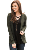 Knit Long Sleeve Cardigan Top with Pockets