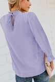 Swiss Dot Smocked Long Sleeve Top