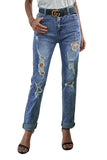 Medium Wash Beach Bum Destroyed Boyfriend Jeans