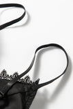 Deep V Lace Bralette Crop Top