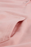 Snap Button Pullover Hoodie with Pocket