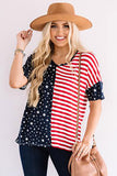 July 4th Stars and Stripes USA Flag Tee