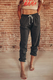 Drawstring Waist Pockets Sweatpants