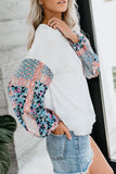 Blossom Contrast Swiss Dot Knit Top
